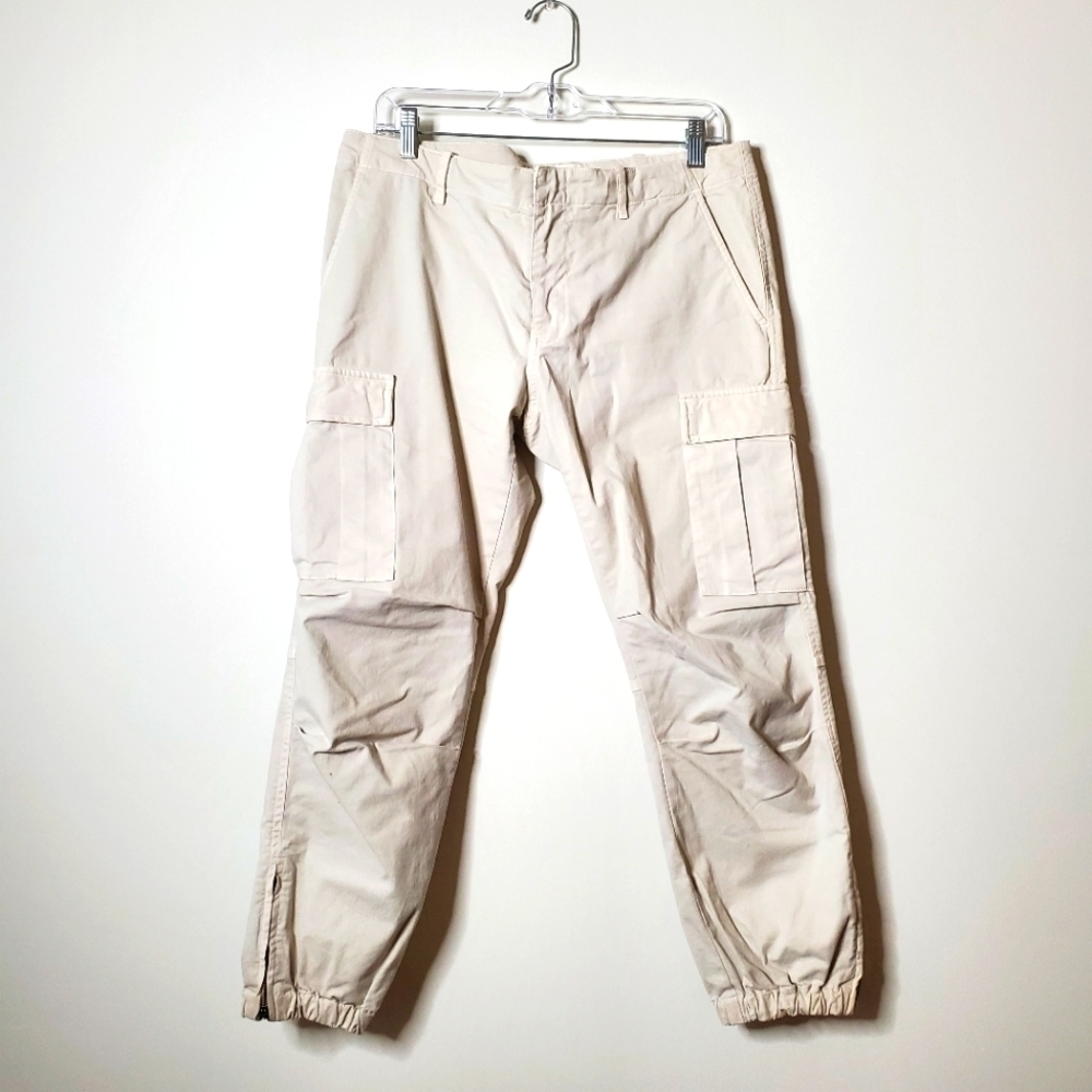 Nili Lotan Cream Khaki French Military Cargo Pants - Picture 4 of 14